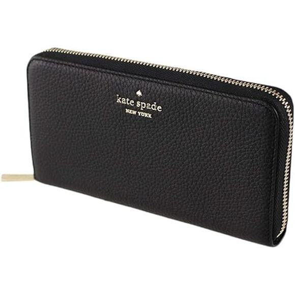NWT Kate Spade Women Leila Large Continental Wallet, Black - Picture 1 of 5